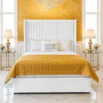Wing Panel Divan Bed  - White