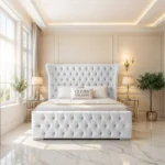 Oxford Wing Bed - White