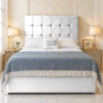 Cube Divan Bed - White