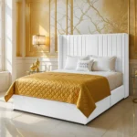 Wing Panel Divan Bed  - White - Image 2