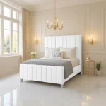 Elise Panel Bed - White - Image 2