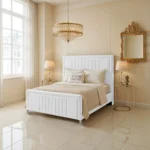 Elizabeth Panel Bed - White - Image 2