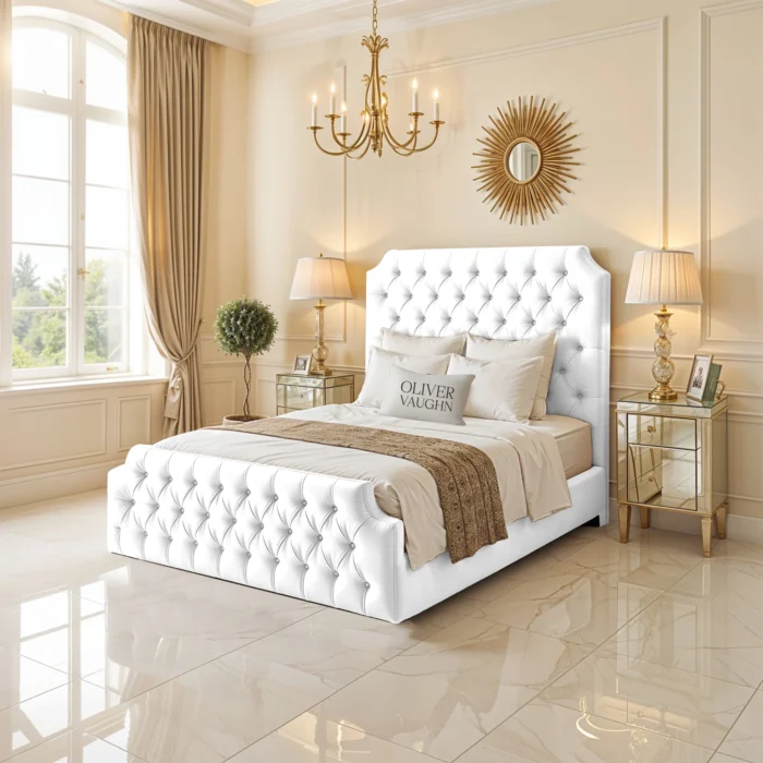 Roll-Top Upholstered - White - Image 2