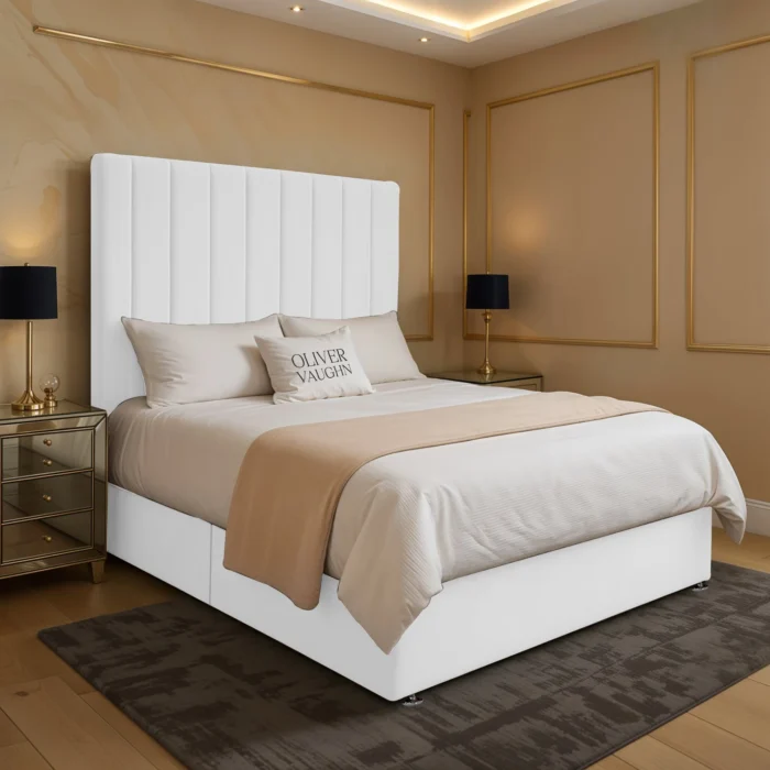 Panel Divan Bed - White - Image 2