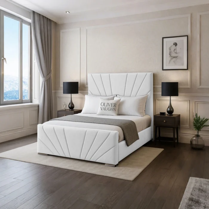 Diego Sunrise Bed - White - Image 2