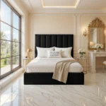 Roll-Top Upholstered - Black