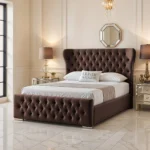 Oxford Wing Bed - Mocca - Image 2