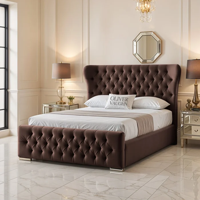 Oxford Wing Bed - Mocca - Image 2